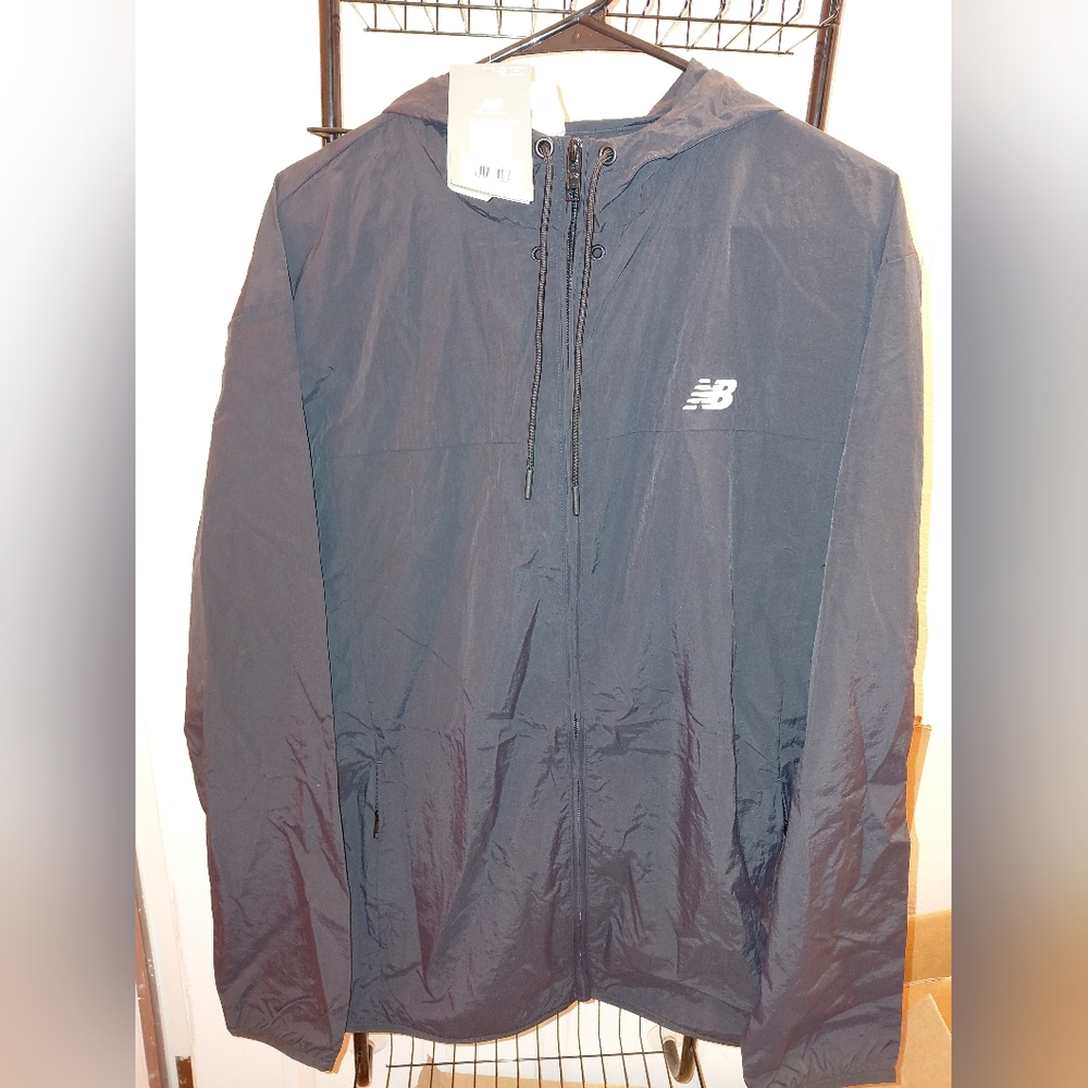 New Balance Men's Black Windbreaker - Picture 2 of 5